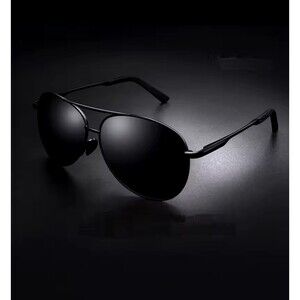 Aviation Metal Frame Polarized Sunglasses Men Black Color Sun Glasses Pilot